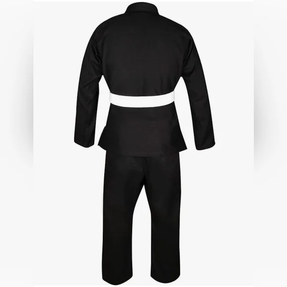 Fist Rage Black Jiu Jitsu/Martial Arts/MMA Gi with White Belt - Picture 4 of 5